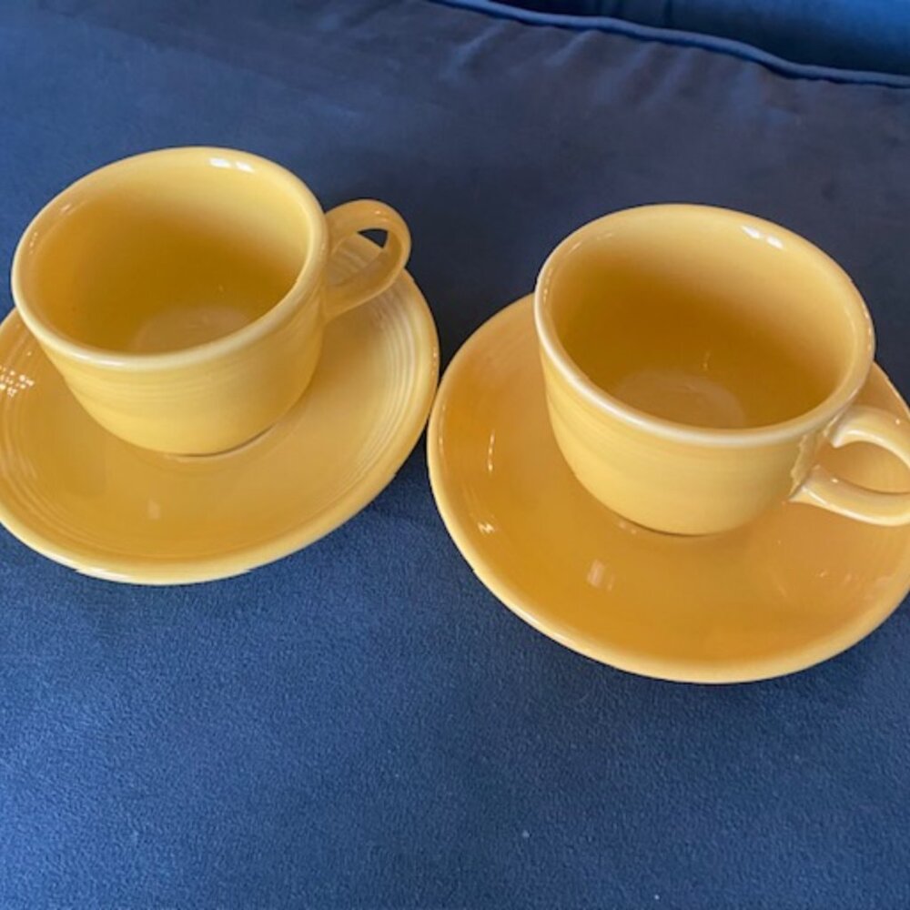 Fiesta Coffee Cup and Saucer Set
